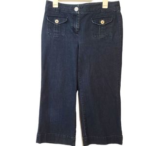 Talbots Petite Wide Leg Flare Jeans